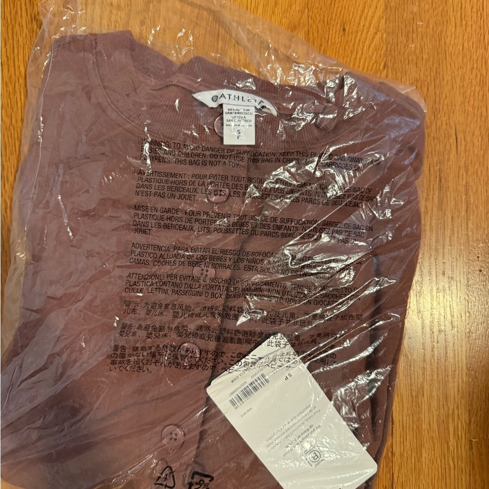 Athleta Mauve Long Sleeve Shirt